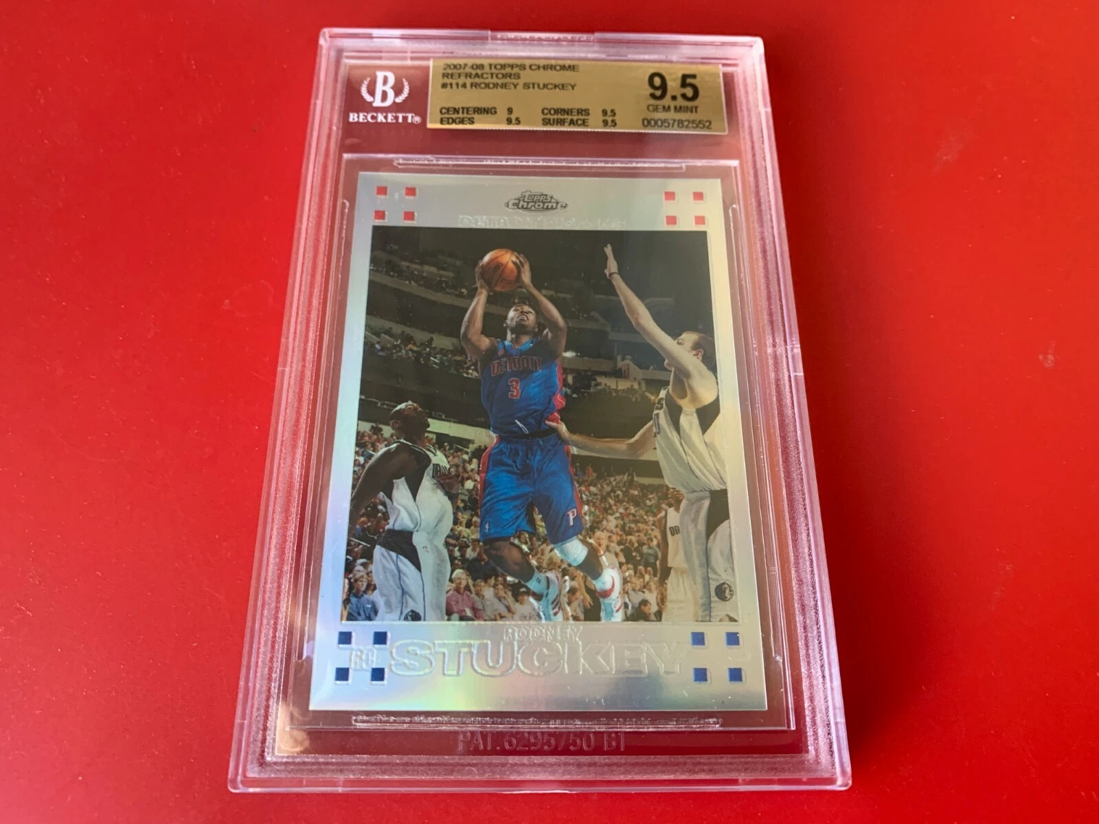 Rodney Stuckey 2007-08 Topps Chrome Refractors /1499 ROOKIE BGS 9.5 GEM MINT

