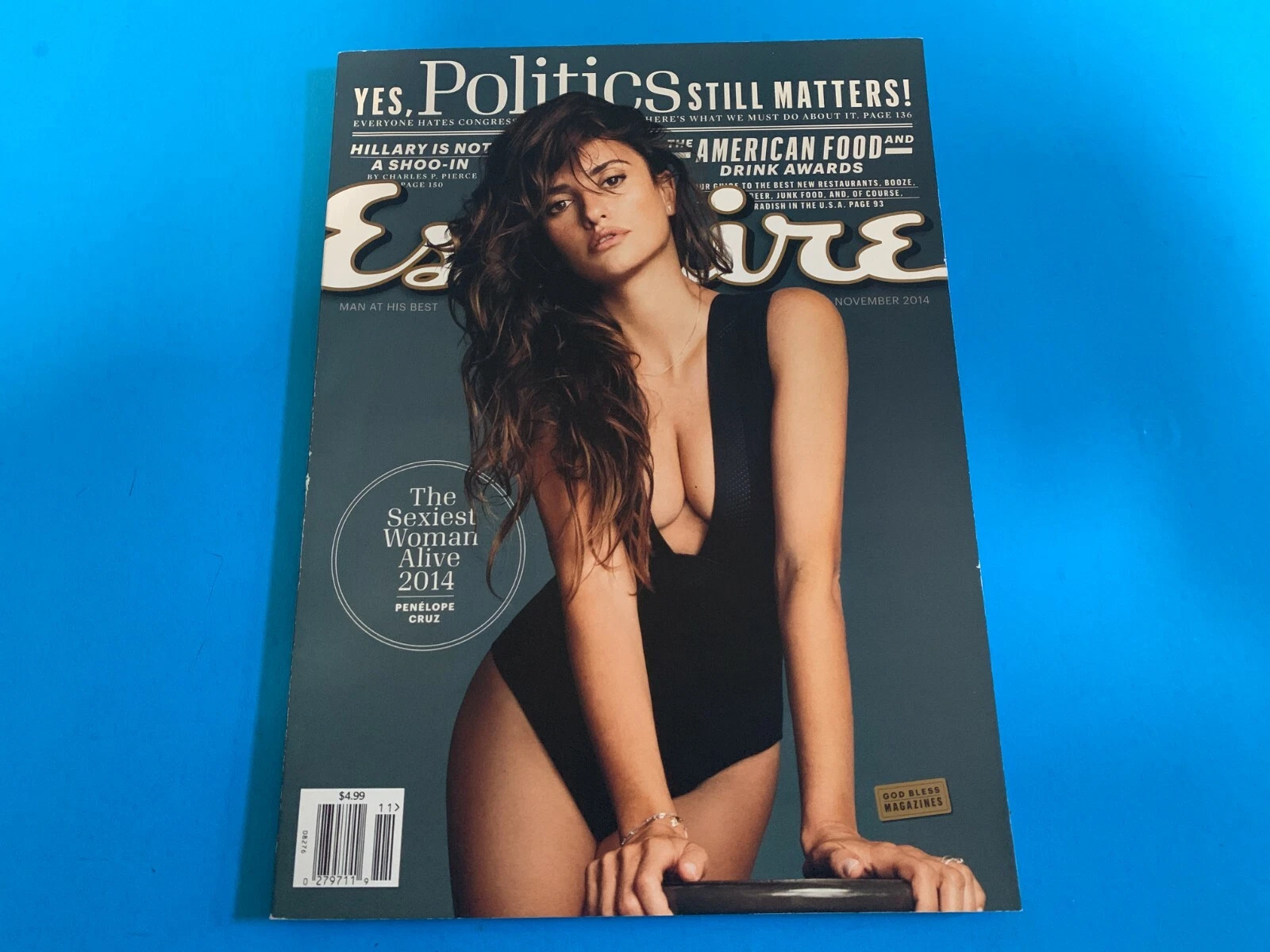 Penelope Cruz 2014 Esquire Magazine Mag Newstand Edition Great Condition
