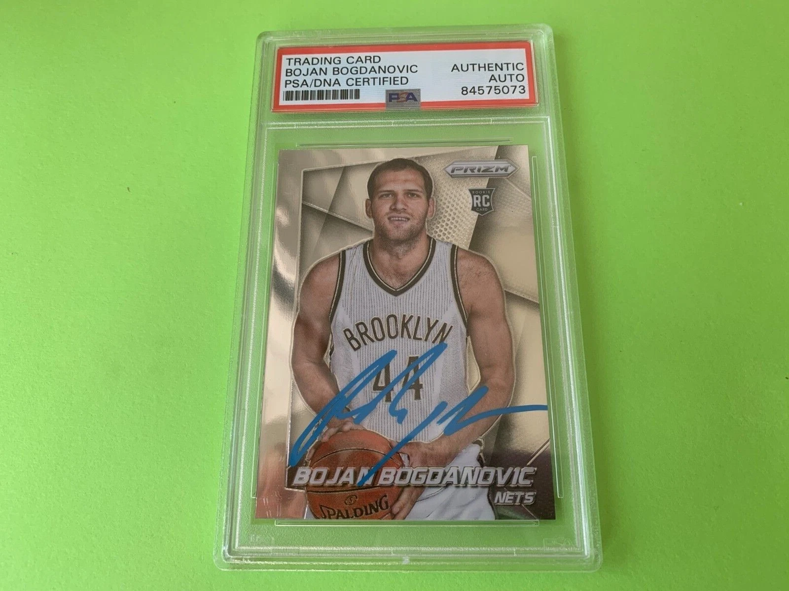 Bojan Bogdanovic 2014 Panini Prizm #293 Rookie Card Signed Auto PSA/DNA Slabbed
