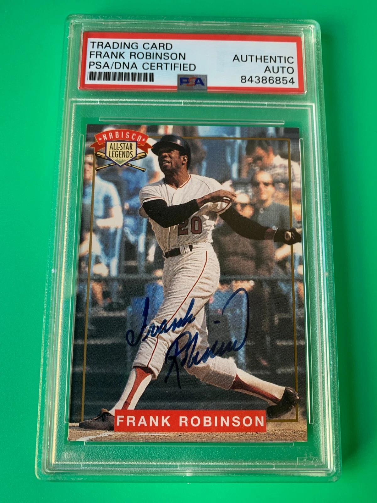 Frank Robinson HOF 1994 Nabisco All-Star Legends Card Signed Auto PSA/DNA
