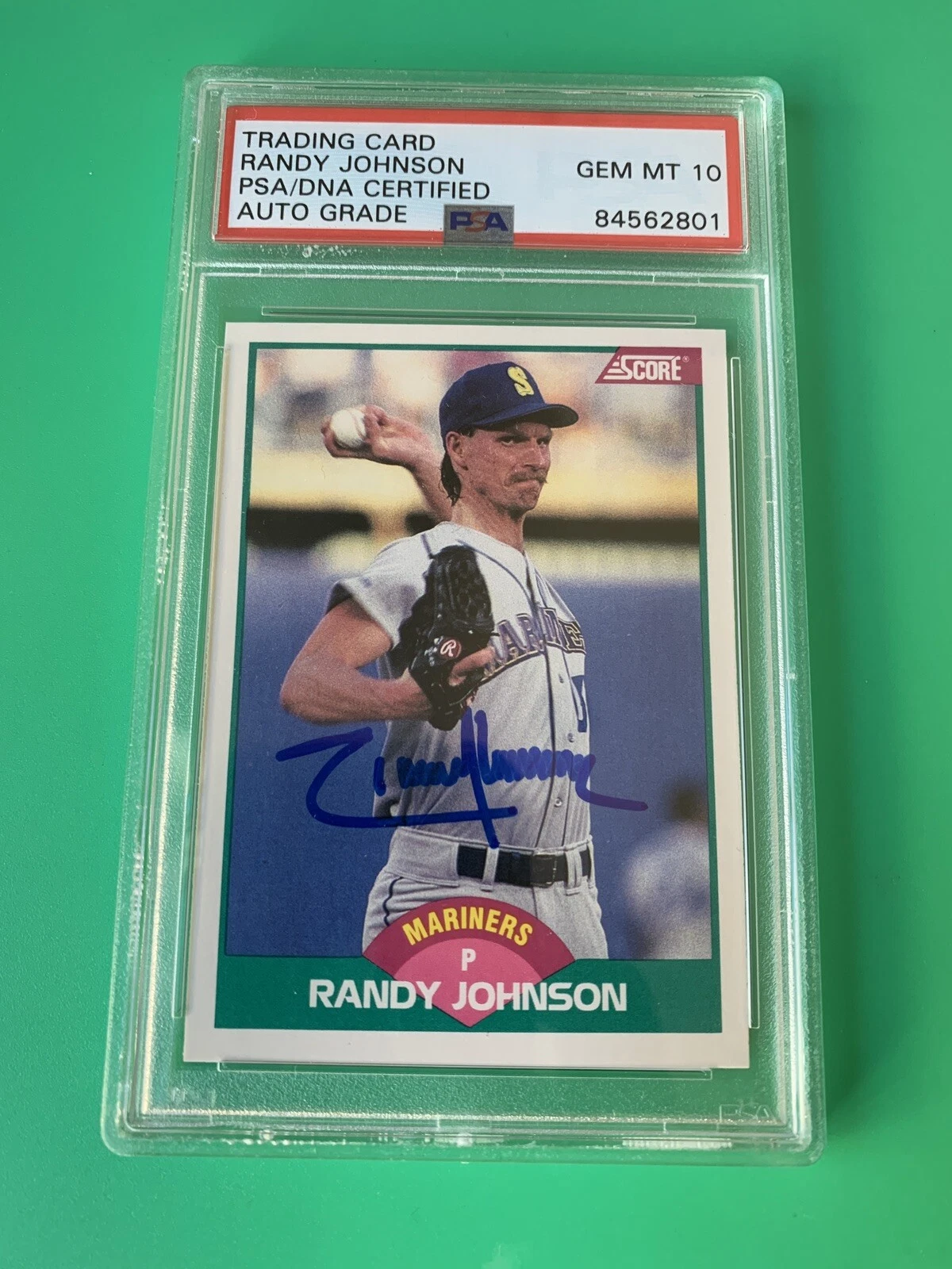 Randy Johnson HOF 1989 SCORE Rookie Card Signed Auto PSA/DNA 10 Gem Mint Slabbed
