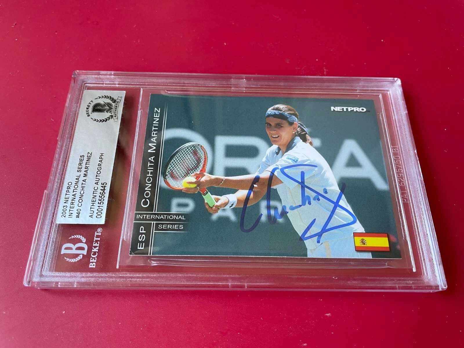 Conchita Martinez 2003 Net Pro International Card Signed Auto Beckett BAS
