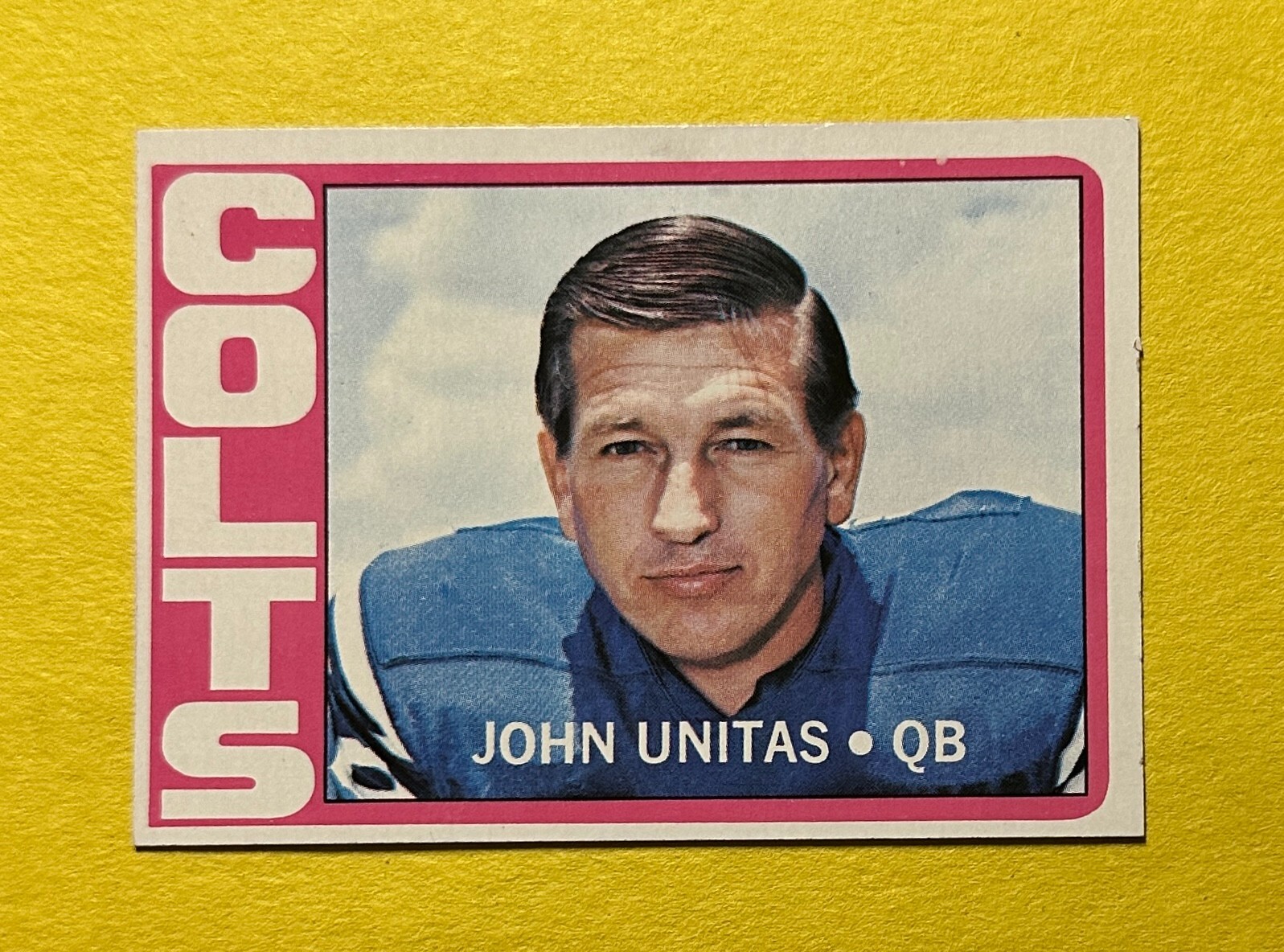 1972 TOPPS JOHN UNITAS #165 COLTS HOF
