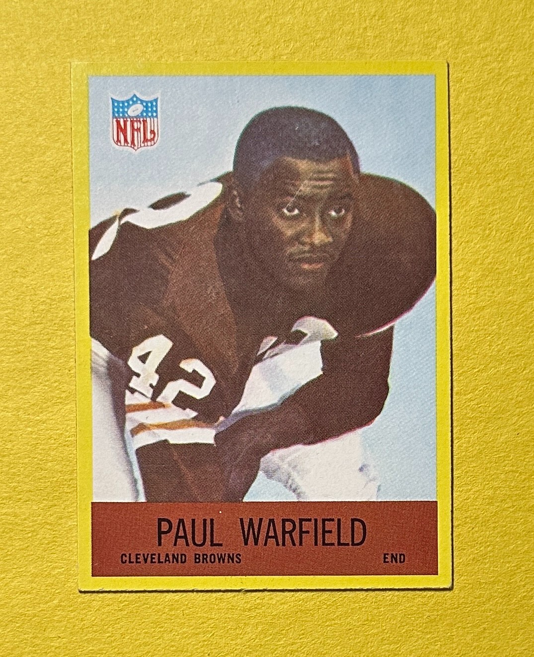 1967 PHILADELPHIA PAUL WARFIELD #46 BROWNS COLLECTIBLE MEMORABILIA