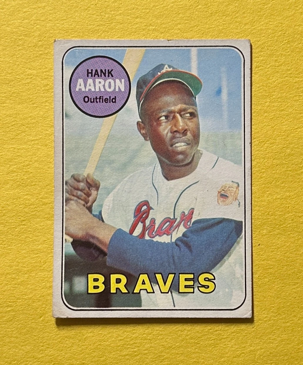 1969 TOPPS HANK AARON #100 BRAVES HOF
