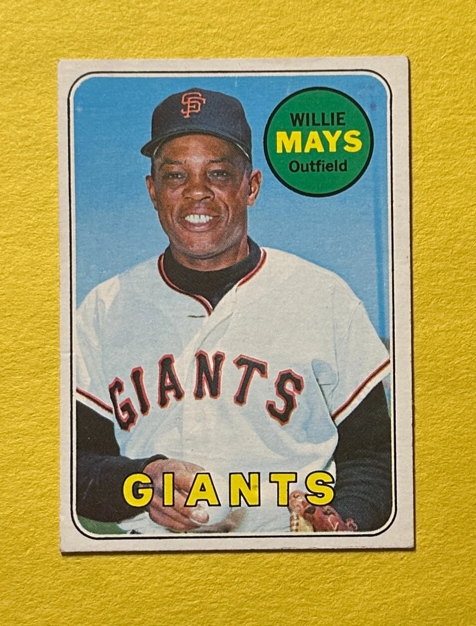 1969 TOPPS WILIE MAYS #190 GIANTS HOF
