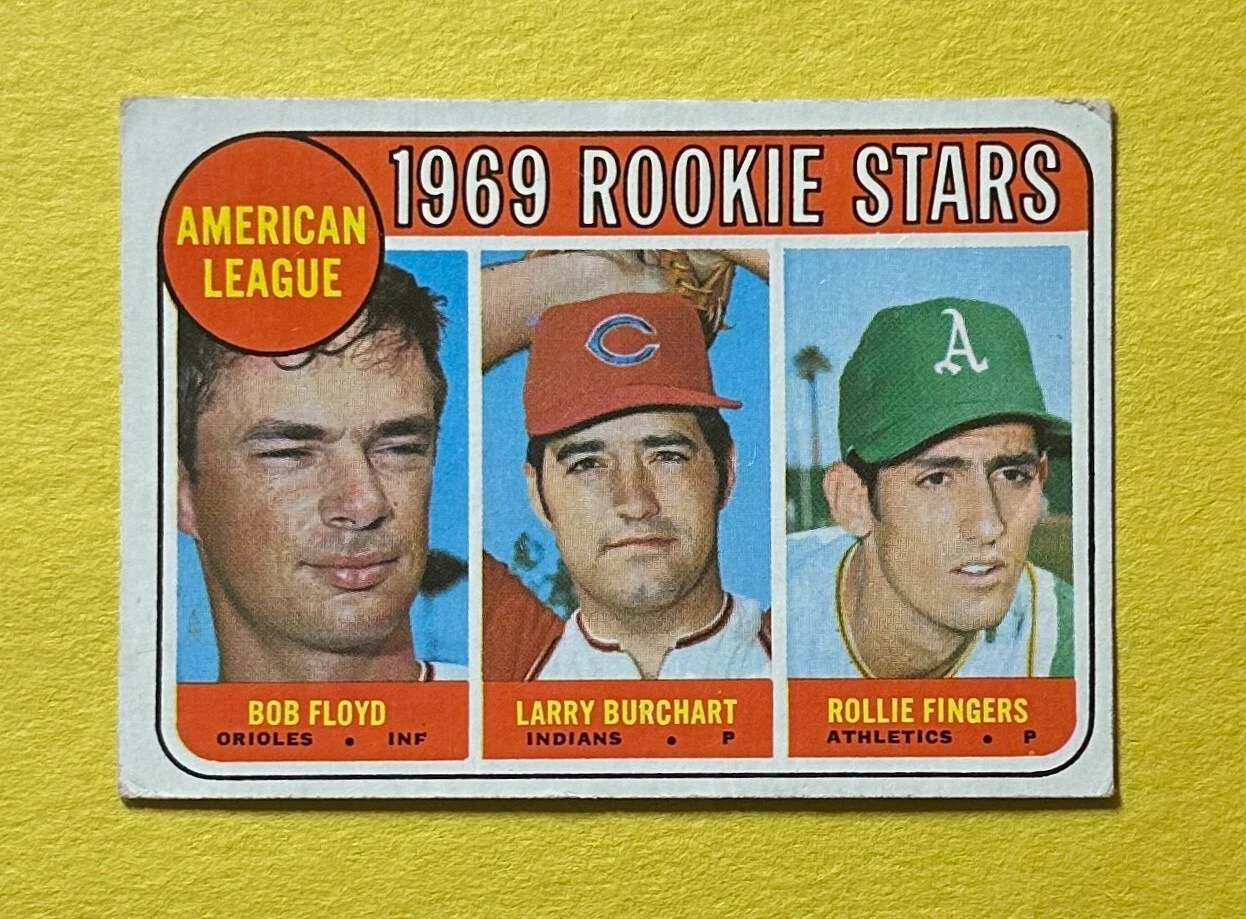1969 TOPPS 1969 AMERICAN LEAGUE ROOKIE STARS FLOYD BURCHART ROLLIE FINGERS #597 COLLECTIBLE MEMORABILIA