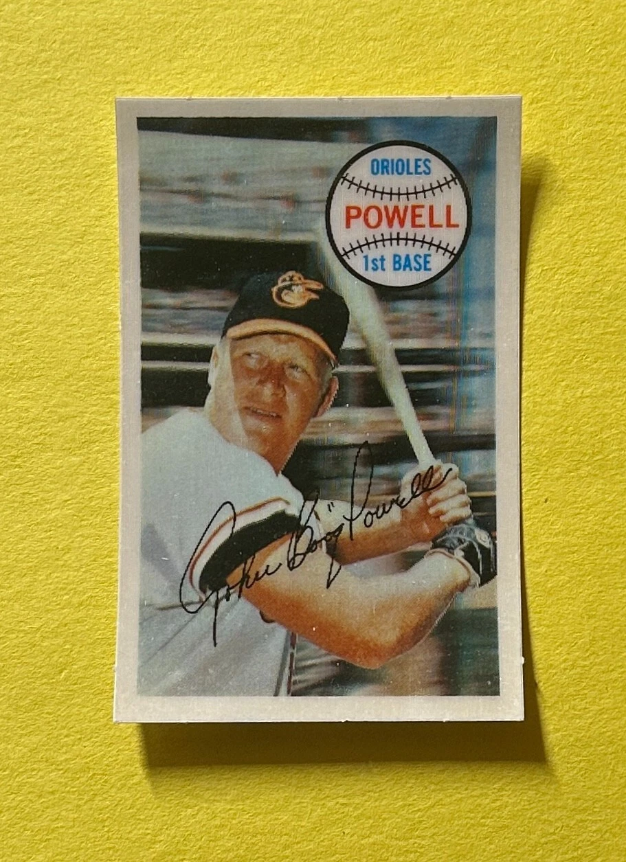 1970 KELLOGG'S 3-D JOHN POWELL #19 ORIOLES
