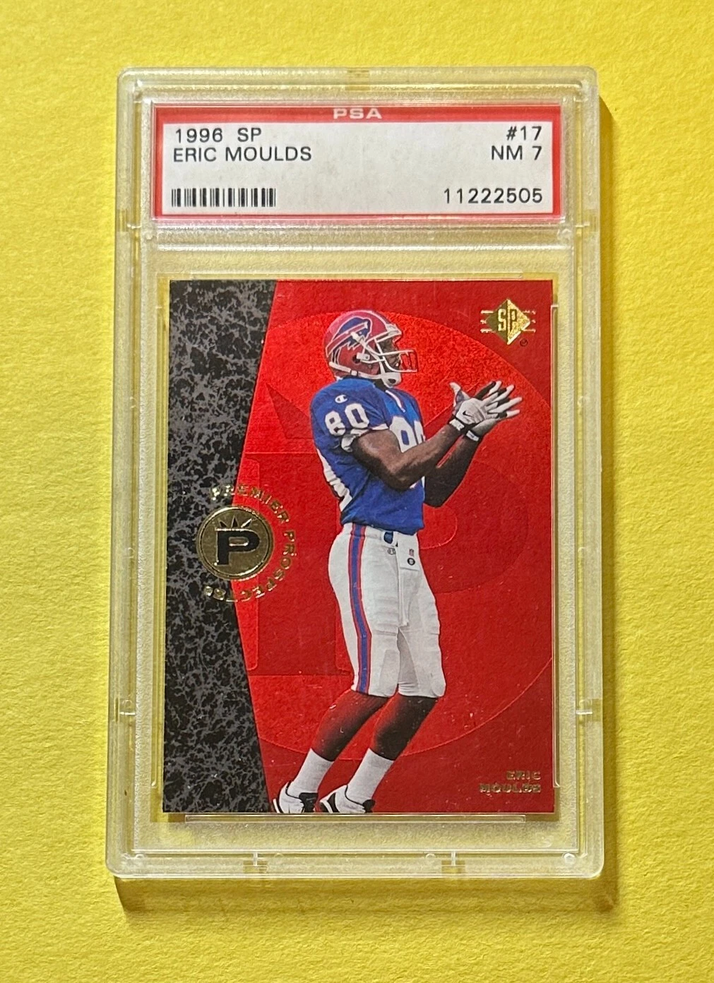 1996 UPPER DECK SP ERIC MOULDS PREMIER PROSPECTS #17 PSA NM 7 BILLS
