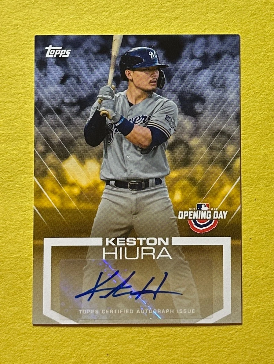 2020 TOPPS OPENING DAY KESTON HIURA AUTO #ODA-KH BREWERS
