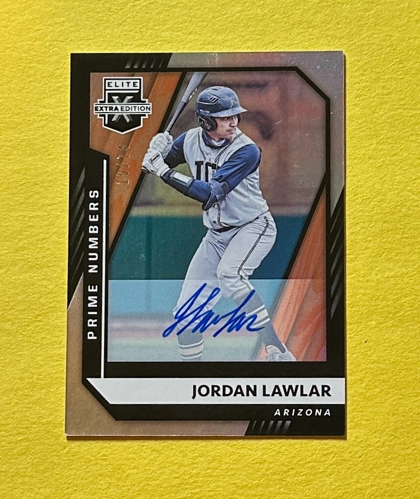 2021 PANINI ELITE EXTRA EDITION JORDAN LAWLAR AUTO /74 #6 ARIZONA
