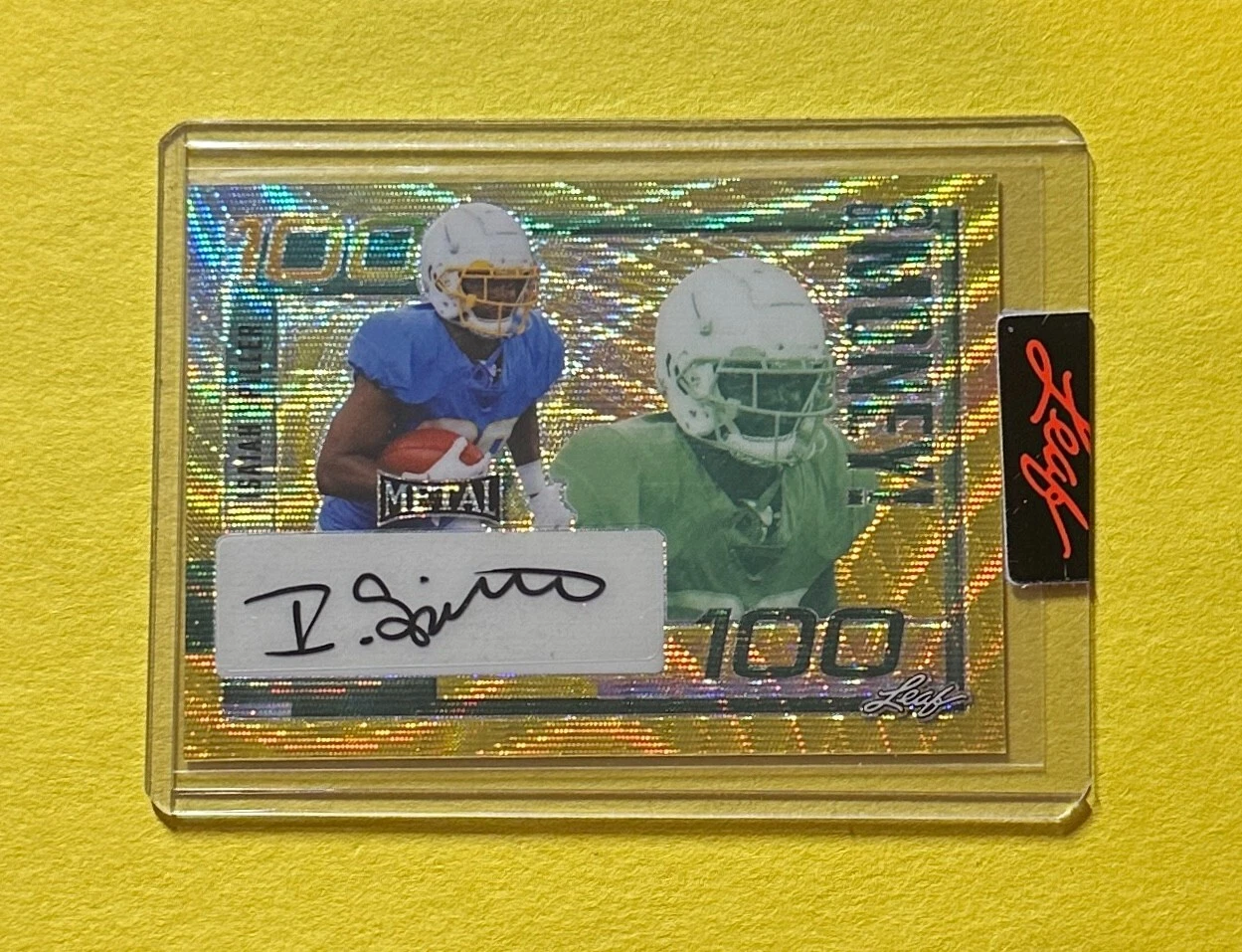 2023 LEAF METAL DRAFT ISAIAH SPILLER AUTO PRE PRODUCTION PROOF SO MONEY 1/1 AUTO
