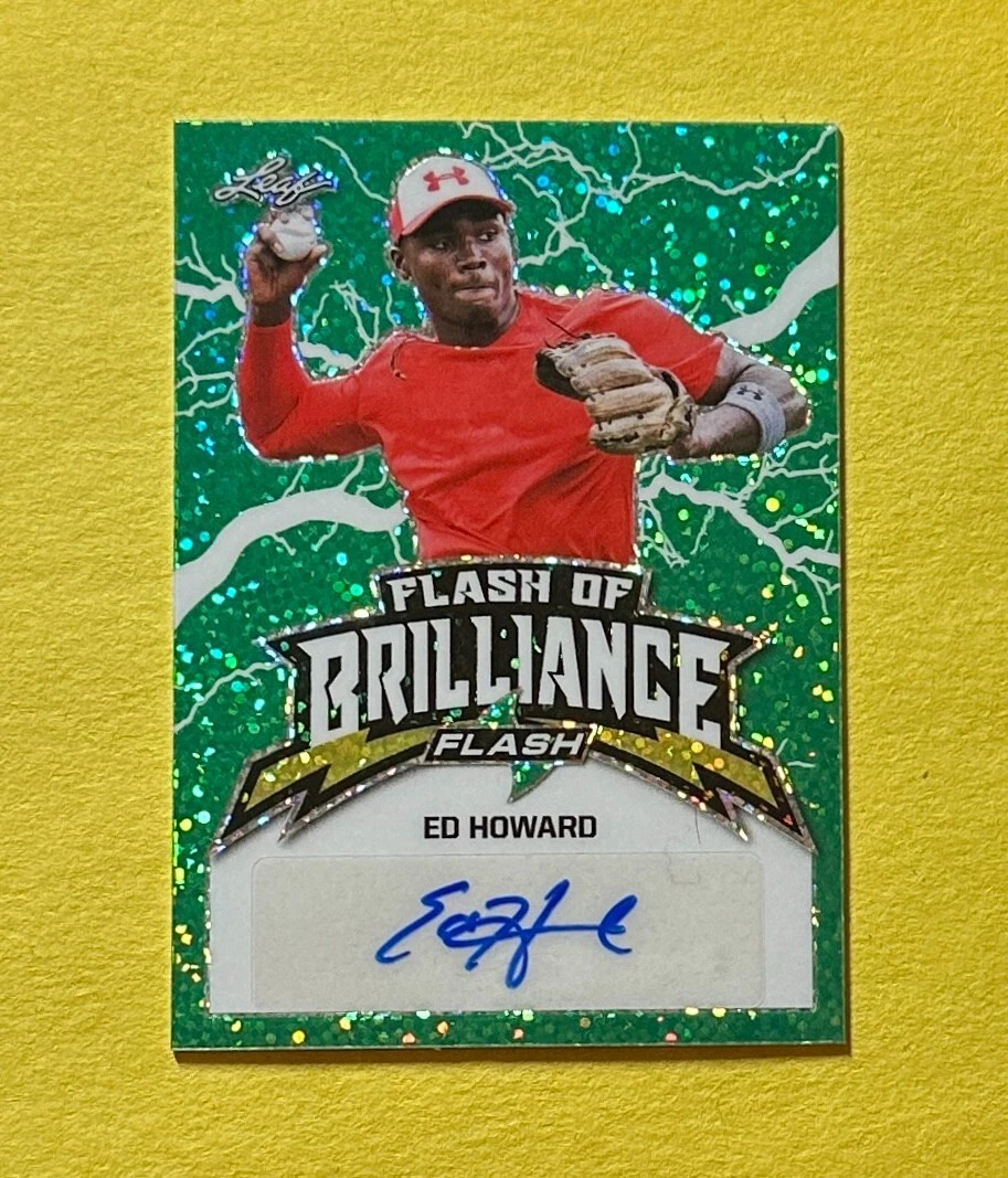 2020 LEAF FLASH OF BRILLIANCE ED HOWARD AUTO /25 #FB-EH1
