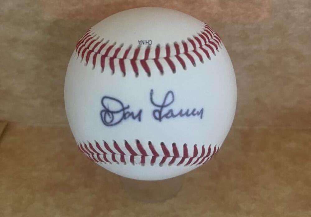 DON LARSEN YANKEES SIGNED NEW YORK PENN LAEAGUE BASEBALL BECKETT AUTH
