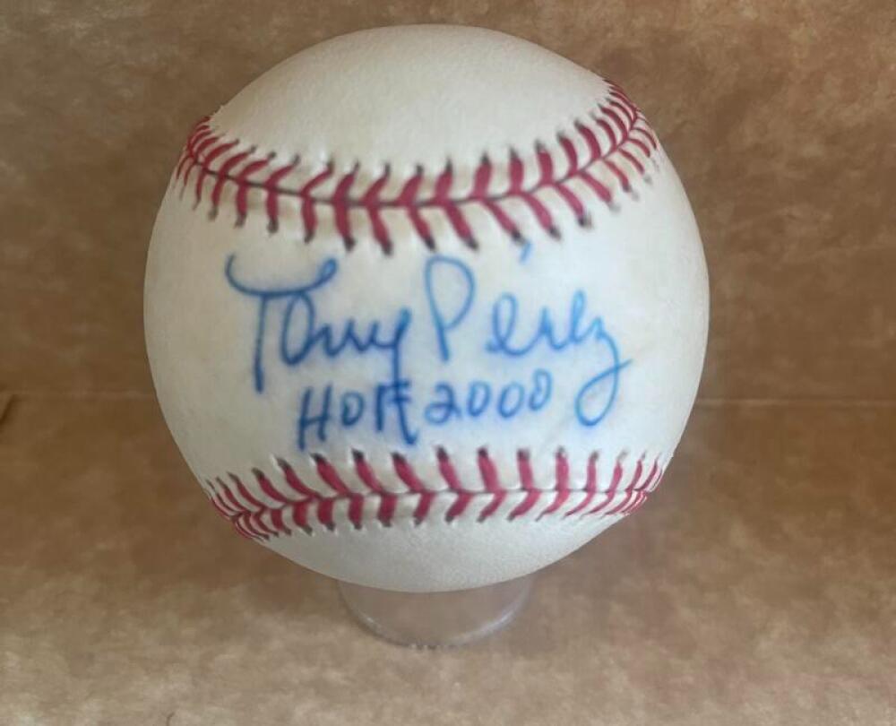 TONY PEREZ HOF 2000 REDS SIGNED AUTO M.L. BASEBALL BECKETT AUTH
