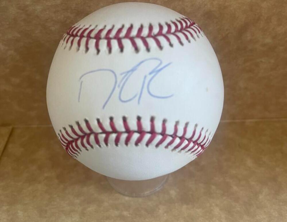DUSTIN PEDROIA RED SOX SIGNED AUTO M.L. BASEBALL STEINER AUTH
