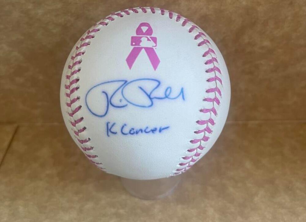 RICK PORCELLO K CANCER SIGNED AUTO RARE MOTHER'S DAY BASEBALL JSA R68756
