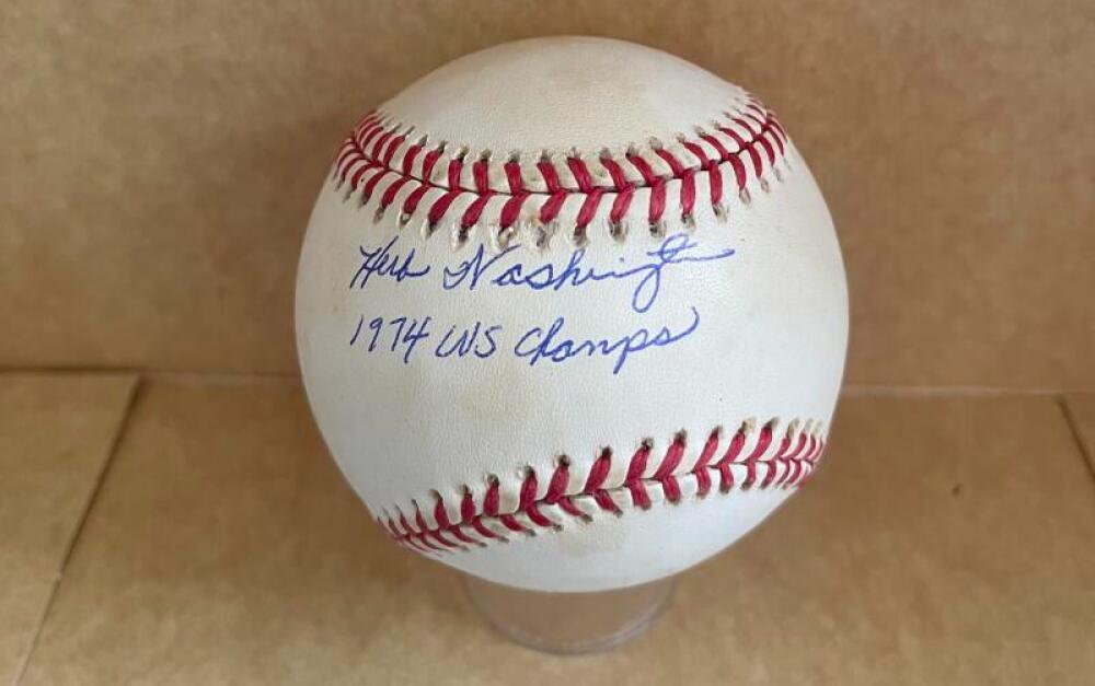 JOHN WETTELAND WS MVP 96 SIGNED AUTO M.L. BASEBALL BECKETT AUTH
