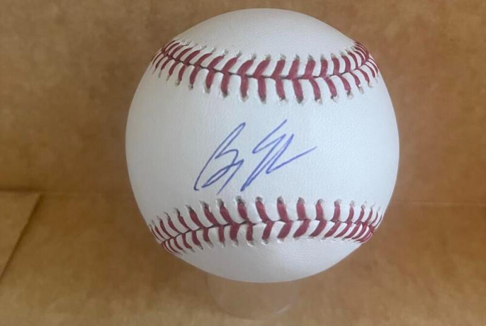 BRYCE ELDER BRAVES SIGNED AUTOGRAPHED M.L. BASEBALL TRI STAR
