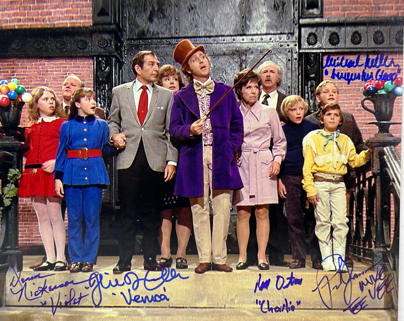 GENE WILDER NICKERSON COLE OSTRUM +2 Signed 8X10 Photos WILLY WONKA PSA DNA JSA
