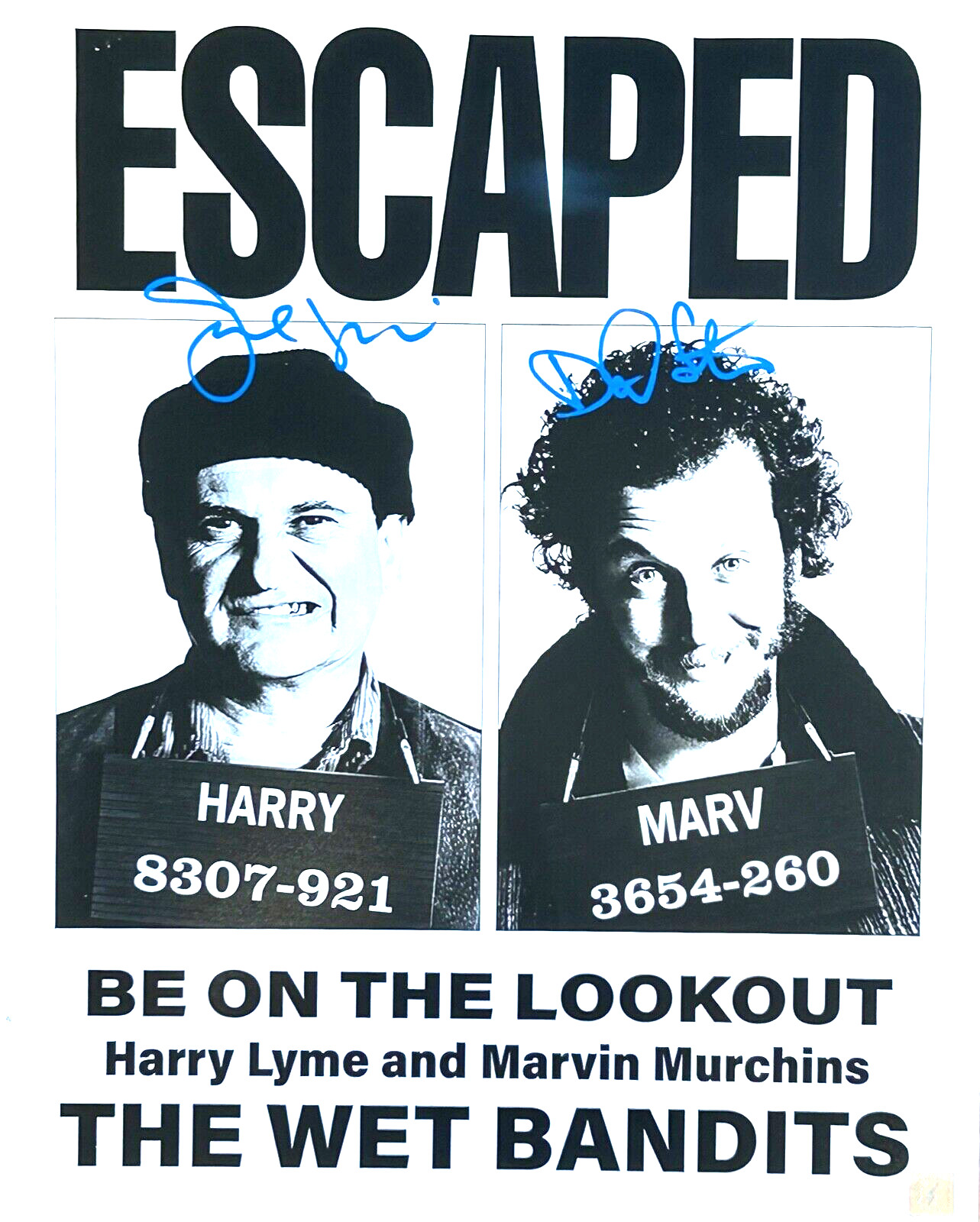 JOE PESCI DANIEL STERN Signed Autograph Escaped Home Alone 16X20 Photo BAS COA
