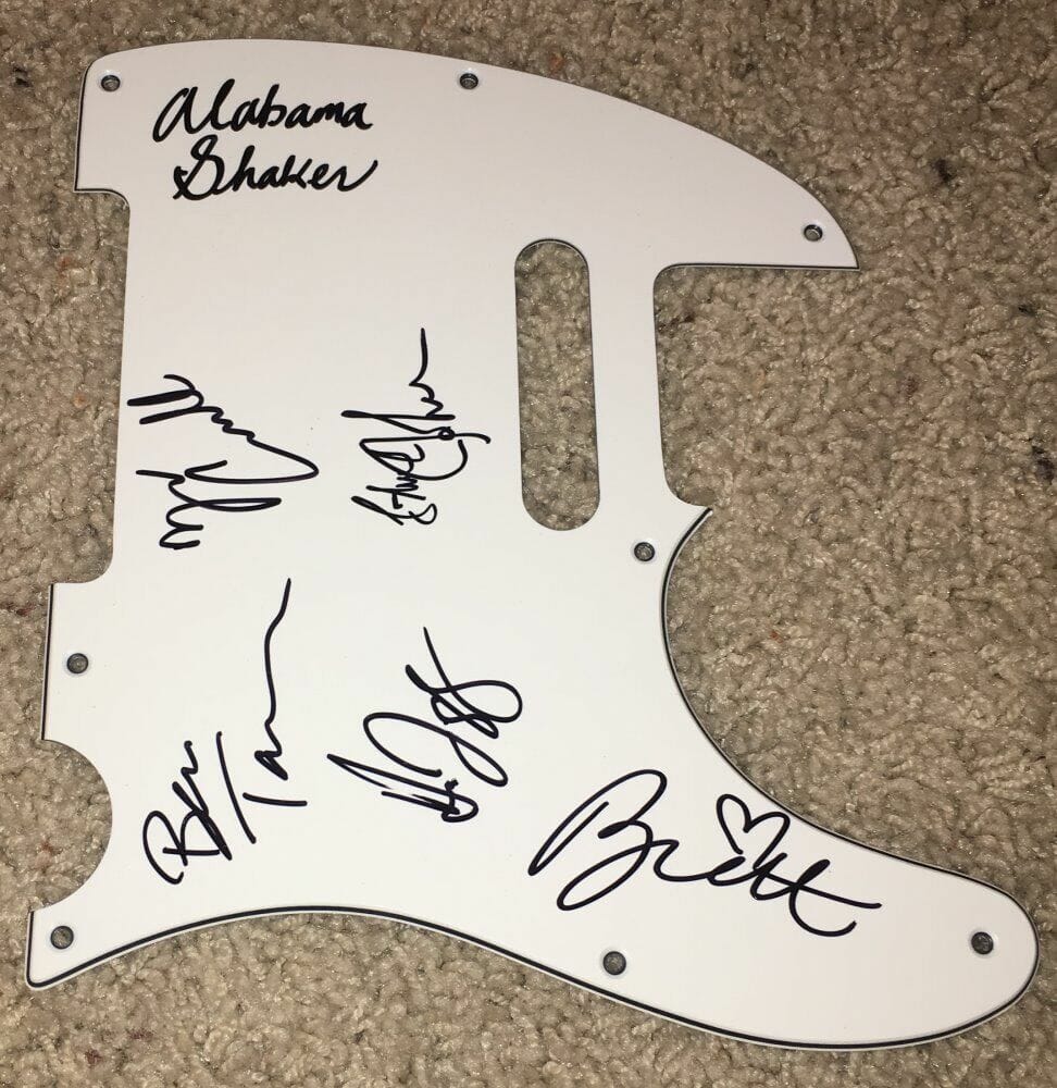 ALABAMA SHAKES SIGNED AUTOGRAPH TELECASTER GUITAR PICKGUARD w/EXACT PROOF
Opens in a new window or tab