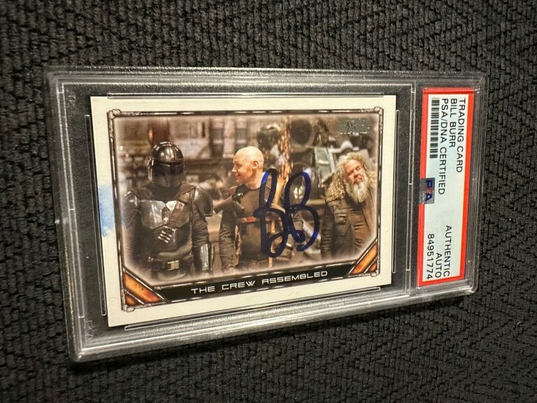 BILL BURR SIGNED 2021 TOPPS THE MANDALORIAN #67 CARD PSA /DNA SLAB COA ROOKIE RC
 COLLECTIBLE MEMORABILIA