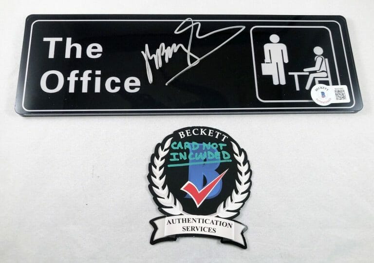 BRIAN BAUMGARTNER SIGNED OFFICE SIGN CHILI BECKETT BAS 1 COA
 COLLECTIBLE MEMORABILIA