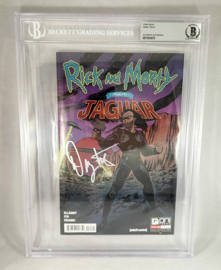DANNY TREJO SIGNED COMIC BOOK RICK & MORTY JAGUAR BECKETT BAS COA
 COLLECTIBLE MEMORABILIA