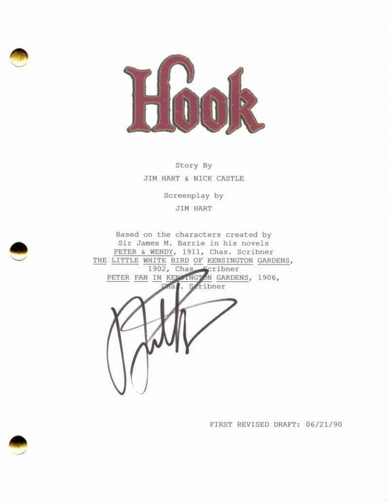 Dante Basco Signed Autograph Hook Full Movie Script - Lost Boys