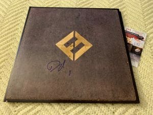 DAVE GROHL SIGNED ALBUM COVER FOO FIGHTERS JSA AUTHENTICATED COA CONCRETE & GOLD
 COLLECTIBLE MEMORABILIA