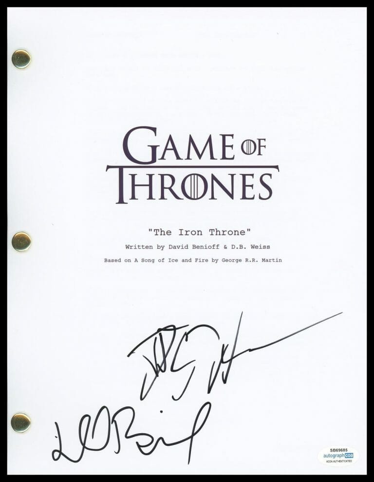 Game of Thrones Cast Facsimile Autograph 11x14 Canvas Print Wall Art –  Score Authentics