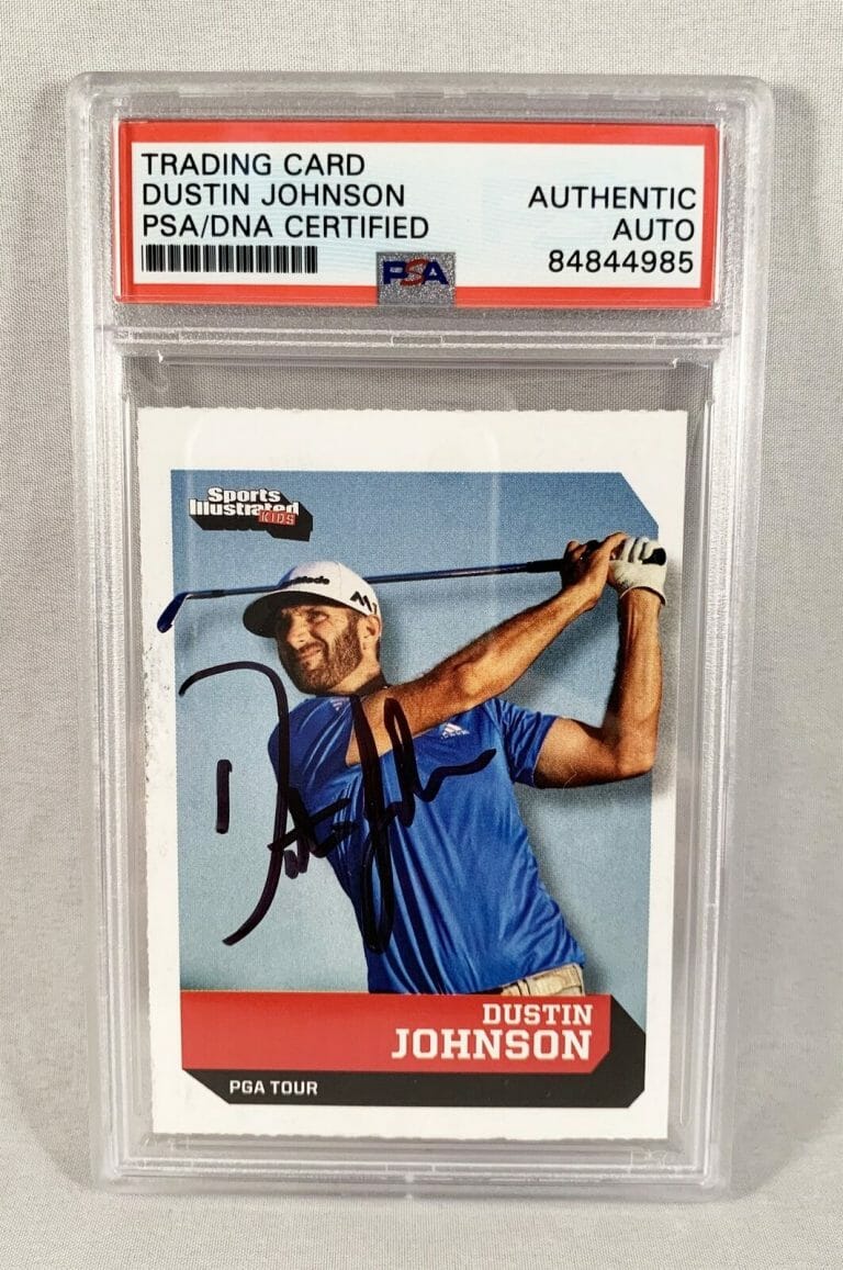 DUSTIN JOHNSON SIGNED ROOKIE CARD SPORTS ILLUSTRATED KIDS PSA/DNA COA
 COLLECTIBLE MEMORABILIA