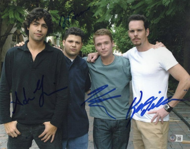 ENTOURAGE CAST SIGNED 11X14 PHOTO AUTHENTIC AUTOGRAPH BECKETT LOA
 COLLECTIBLE MEMORABILIA
