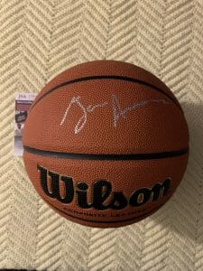 Davis Bertans Autographed Signed JSA COA Dallas Mavericks Jersey #44