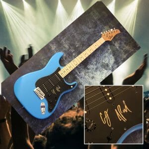 GFA ALEX PALL & ANDREW TAGGART * THE CHAINSMOKERS * SIGNED ELECTRIC GUITAR COA
 COLLECTIBLE MEMORABILIA