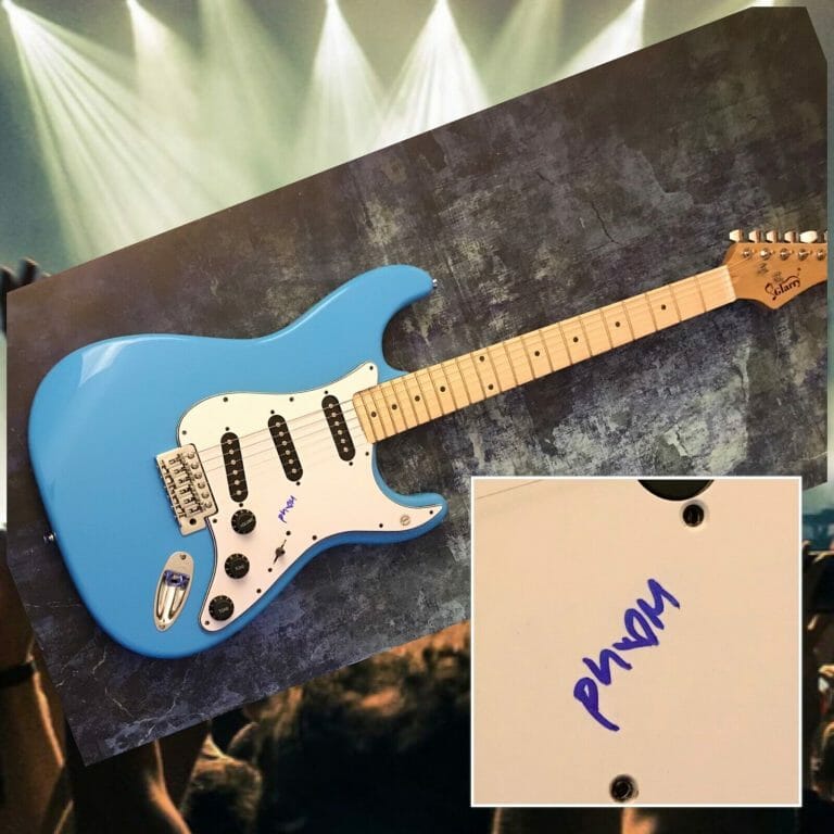 GFA DEAD YET & SORRY MAMA STAR * PHEM * SIGNED ELECTRIC GUITAR PROOF P5 COA
 COLLECTIBLE MEMORABILIA