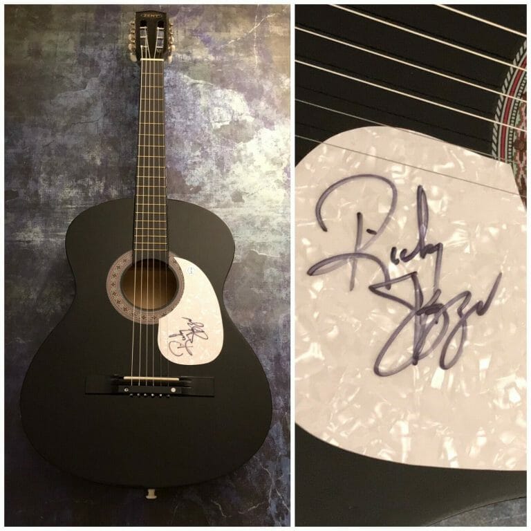 GFA HONORING FATHERS OF BLUEGRASS * RICKY SKAGGS * SIGNED ACOUSTIC GUITAR C COA
 COLLECTIBLE MEMORABILIA