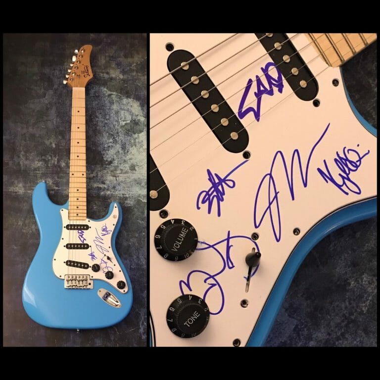 GFA JOHN GOURLEY X5 BAND * PORTUGAL. THE MAN * SIGNED ELECTRIC GUITAR COA
 COLLECTIBLE MEMORABILIA