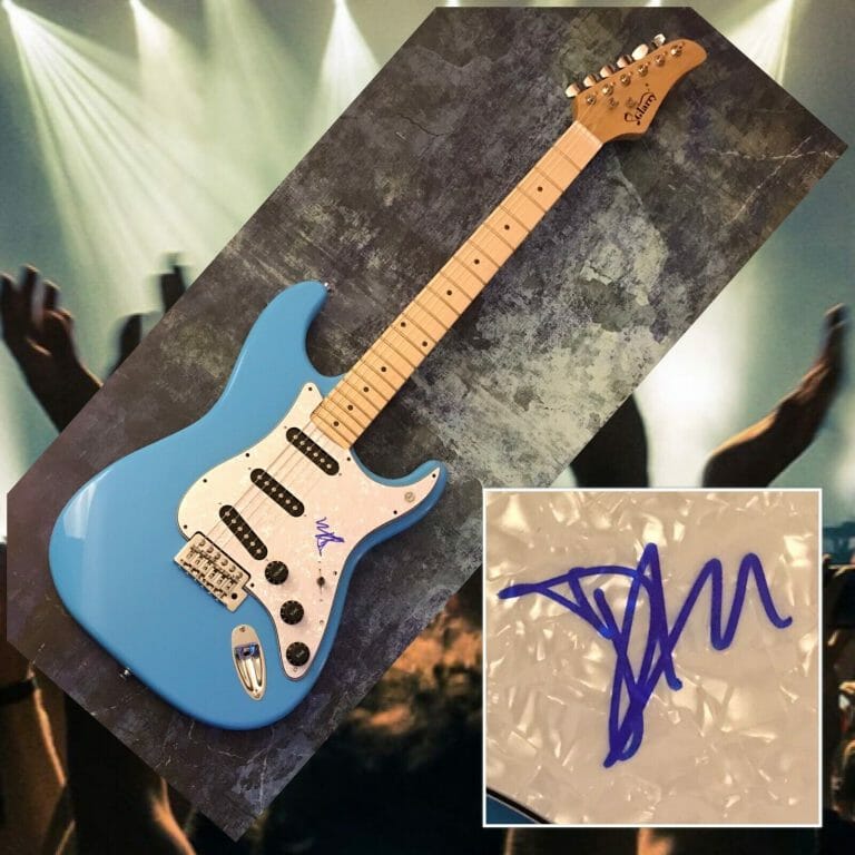 GFA MANESKIN BAND BEGGIN’ STAR * DAMIANO DAVID * SIGNED ELECTRIC GUITAR COA
 COLLECTIBLE MEMORABILIA