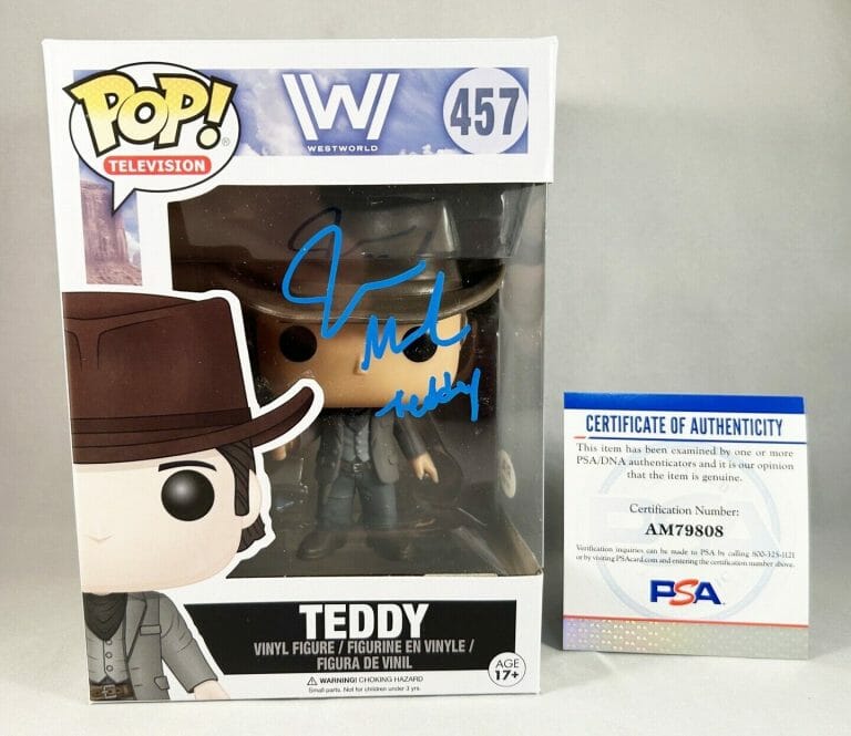 JAMES MARSDEN SIGNED FUNKO POP TEDDY WESTWORLD PSA/DNA COA
 COLLECTIBLE MEMORABILIA