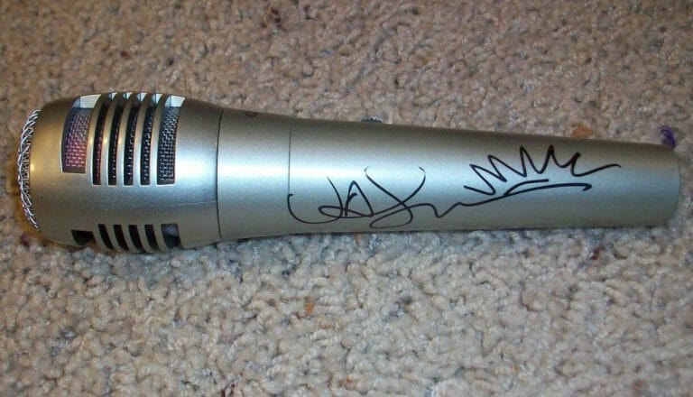 JASON MRAZ SIGNED AUTOGRAPH NEW MICROPHONE B W/PROOF & SUNSET SKETCH DRAWING
 COLLECTIBLE MEMORABILIA