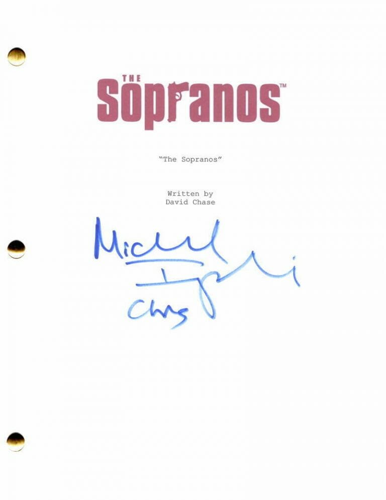 MICHAEL IMPERIOLI SIGNED AUTOGRAPH SOPRANOS FULL PILOT SCRIPT – CHRIS MOLTISANTI
 COLLECTIBLE MEMORABILIA