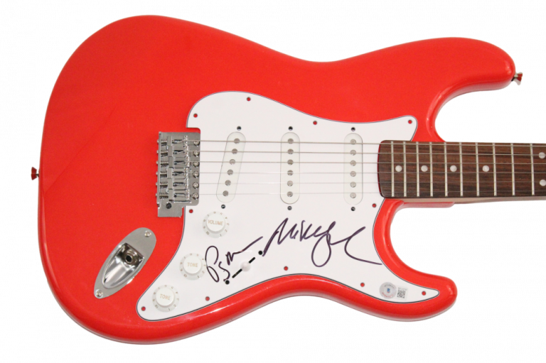 MIKE GORDON & PAGE MCCONNELL PHISH SIGNED AUTOGRAPH RED FENDER GUITAR BECKETT
 COLLECTIBLE MEMORABILIA