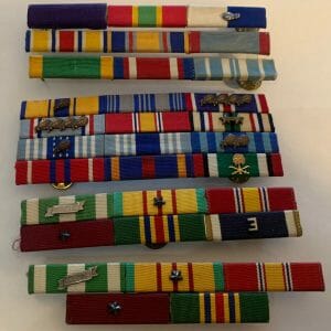 Mixed Lot of Military Ribbons, Stars & mounting bracket. EUC B6
Opens in a new window or tab