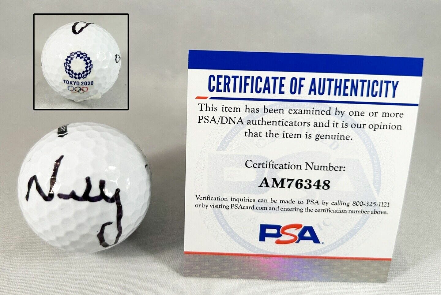 Nelly Korda Signed Golf Ball 2020 Tokyo Olympics Gold PSA/DNA COA Opens ...