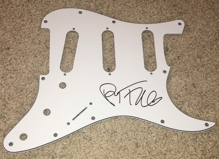 PERRY FARRELL SIGNED AUTOGRAPH JANE’S ADDICTION GUITAR PICKGUARD W/PROOF
 COLLECTIBLE MEMORABILIA