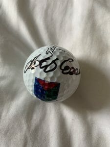 RETIEF GOOSEN SIGNED HALL OF FAME GOLF BALL PGA TOUR AUTOGRAPHED TITLEIST 2019
 COLLECTIBLE MEMORABILIA
