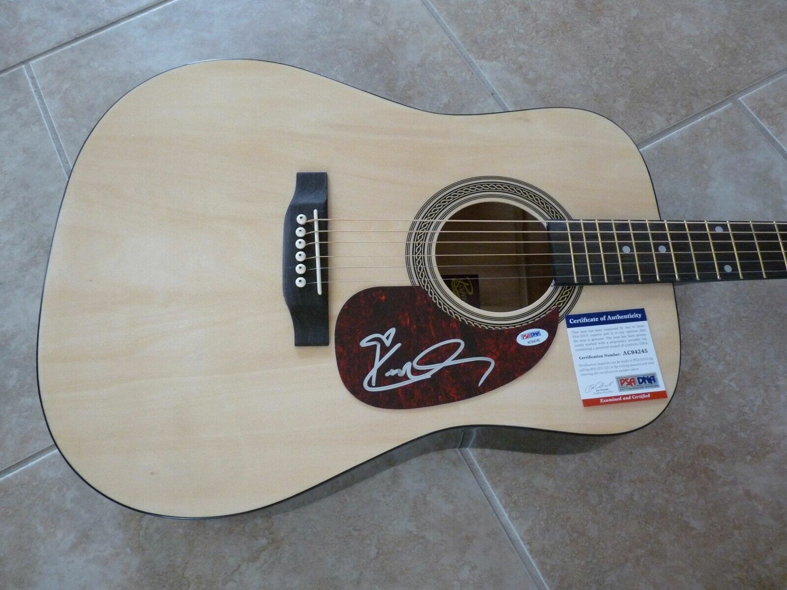 Ricky Skaggs Signed Autographed Acoustic Guitar PSA Certified