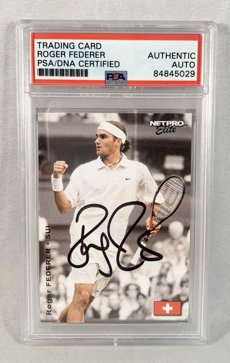 ROGER FEDERER SIGNED TRADING CARD PSA/DNA NETPRO ELITE #S2 COA
 COLLECTIBLE MEMORABILIA